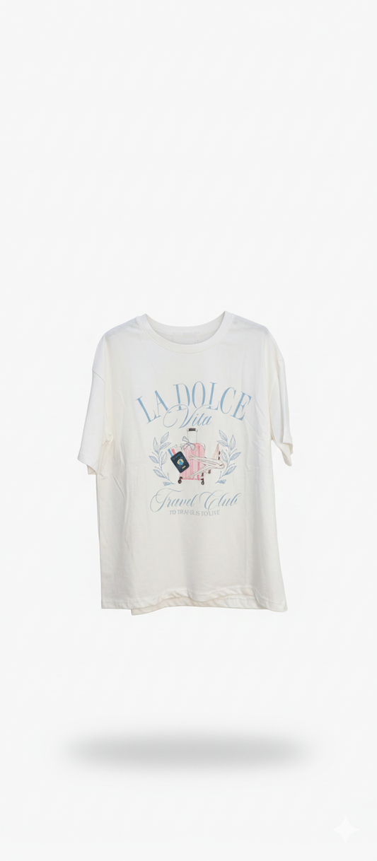 LA DOLCE T-shirt weiß