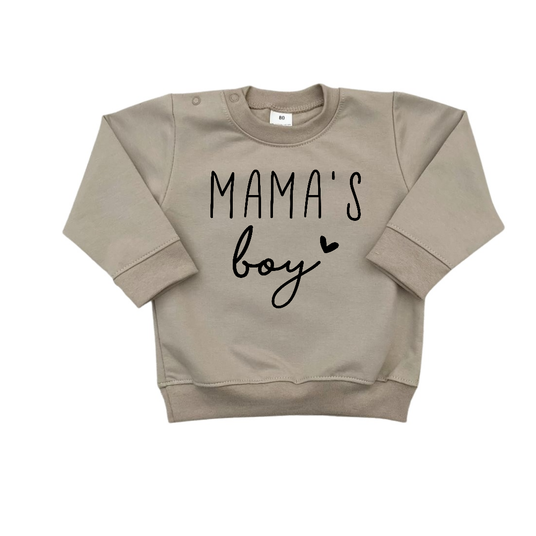 MAMA'S BOY Pullover in sandfarbe