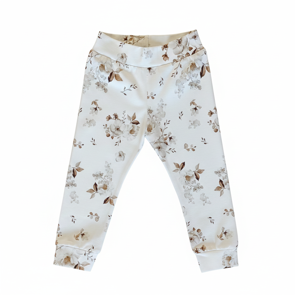 JASMIN Leggings in cremefarbe - Handmade