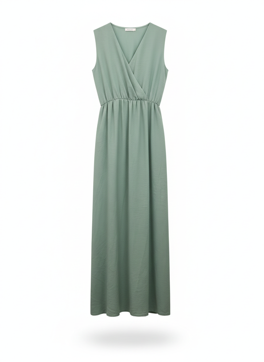 LEENA Maxi Kleid kurz in wassergrün