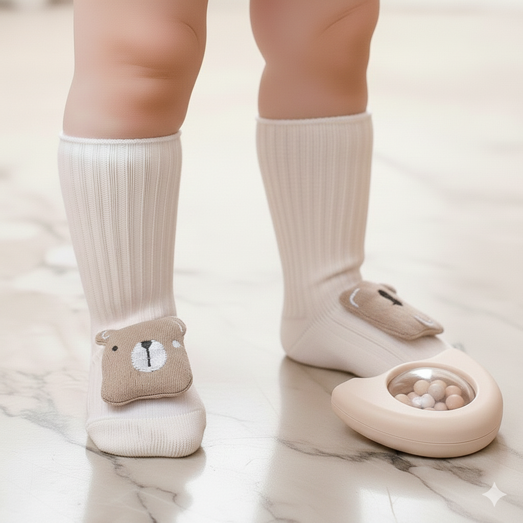 BÄR Baby Socken in beige-braun