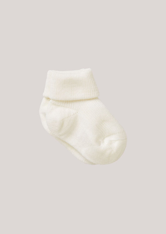 Socken aus Baumwolle in cremeweiß