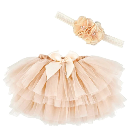 VALERIA Tütü Rock mit Haarband in nude 2-Tlg. - ALBAY