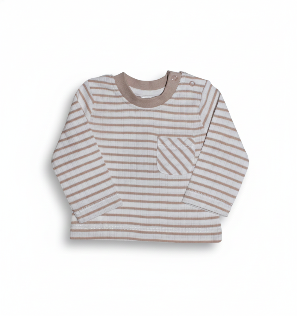 IGEL Shirt in cremefarbe mi beigen Streifen